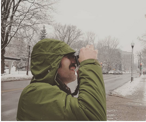 photo of me in a winter paradise