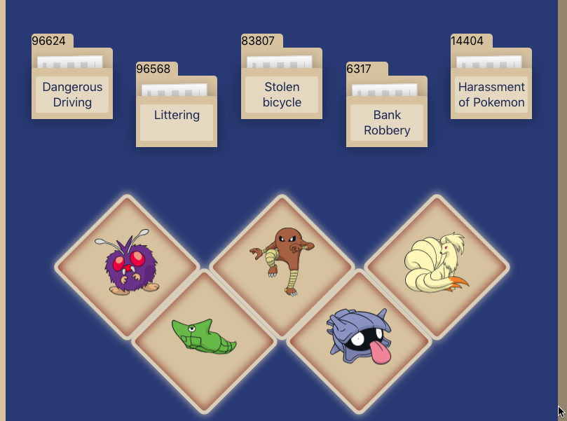 Picture of project of Pokemon Detective landing page